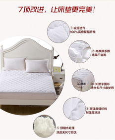锦佩 床品家纺 精品时尚印花保暖加厚保洁床笠护垫7725 03加大双人1.8米床